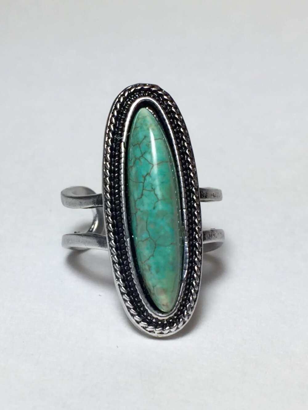 Natural Turquoise Adjustable Ring Isac Trading Co.